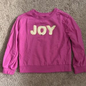 💜 3 for $10 Cat & Jack Pink Joy Sweatshirt